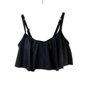 TORRID Women’s Black Wireless Flounce Bikini Top / Size: 1